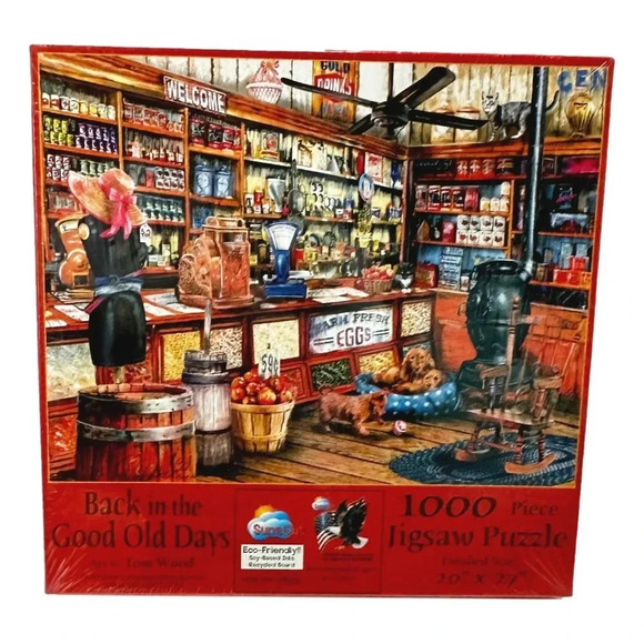 Sunsout Back in the Good Old Days Store Jig  Saw Puzzle 1000 pieces New - Picture 1 of 7